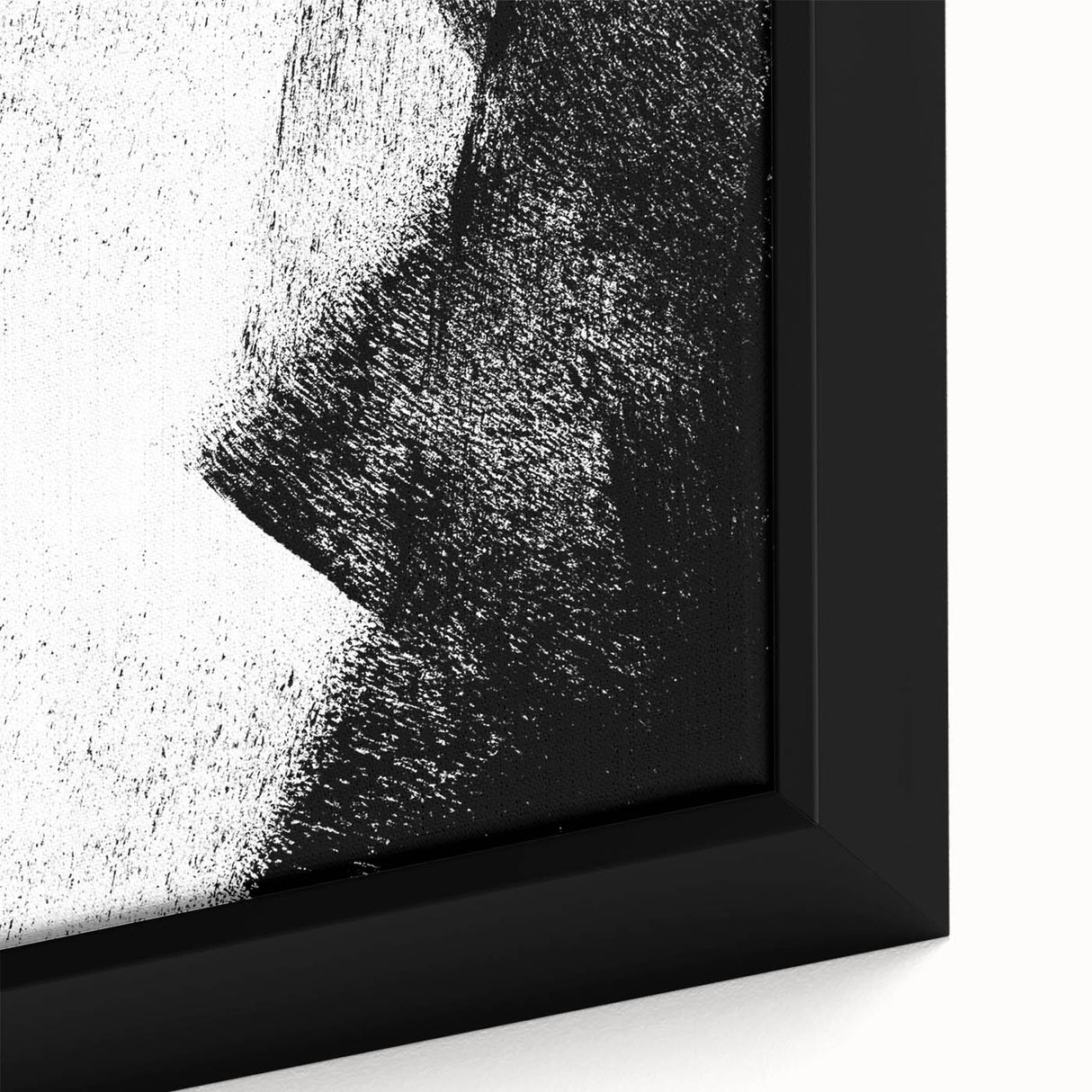 Modern Bedroom Wall Decor – Abstract Black & White Geometric Art