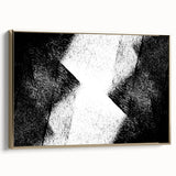 Modern Bedroom Wall Decor – Abstract Black & White Geometric Art