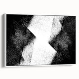 Modern Bedroom Wall Decor – Abstract Black & White Geometric Art
