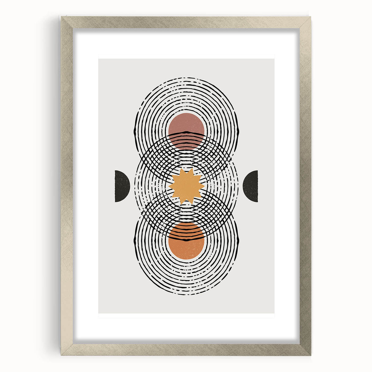 Dining Room Wall Decor - Abstract Geometric Minimalist Print