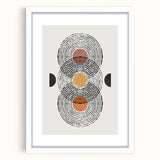 Dining Room Wall Decor - Abstract Geometric Minimalist Print