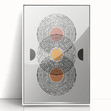 Dining Room Wall Decor - Abstract Geometric Minimalist Print
