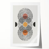 Dining Room Wall Decor - Abstract Geometric Minimalist Print