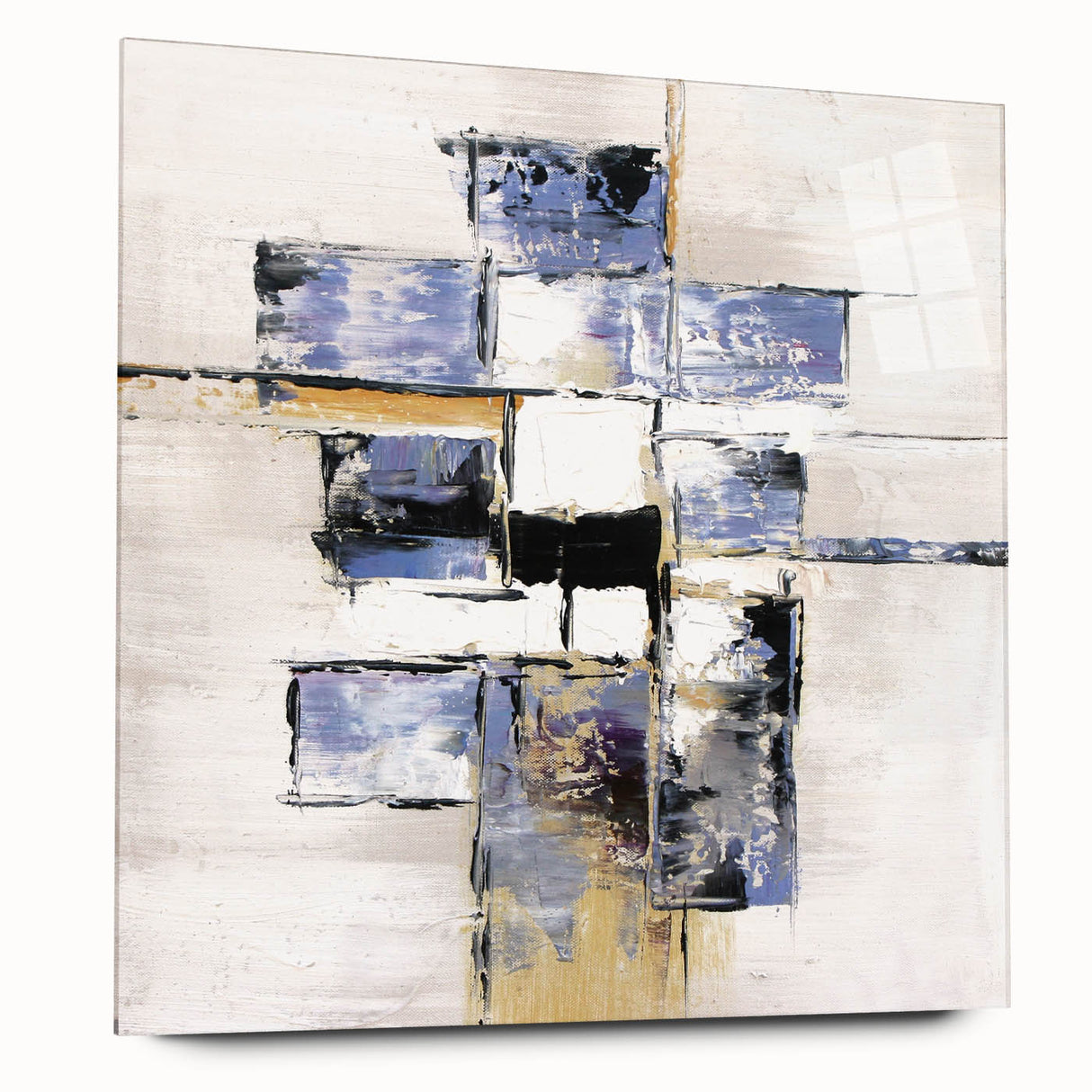 Abstract Geometric Wall Art – Large Modern Canvas for Living Room