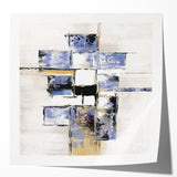 Abstract Geometric Wall Art – Large Modern Canvas for Living Room