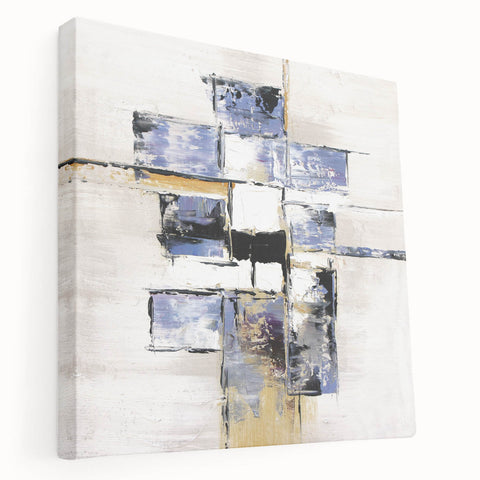 Abstract Geometric Wall Art – Large Modern Canvas for Living Room