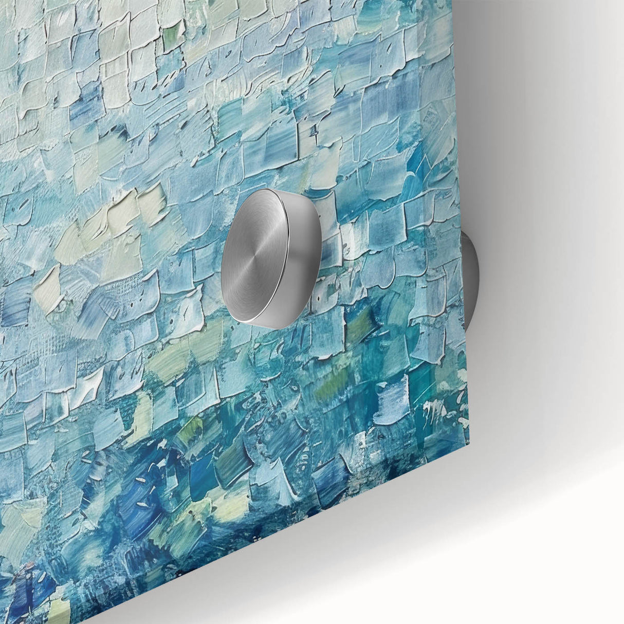 Textured Blue Office Wall Art – Modern Abstract Corporate Decor