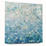 Textured Blue Office Wall Art – Modern Abstract Corporate Decor