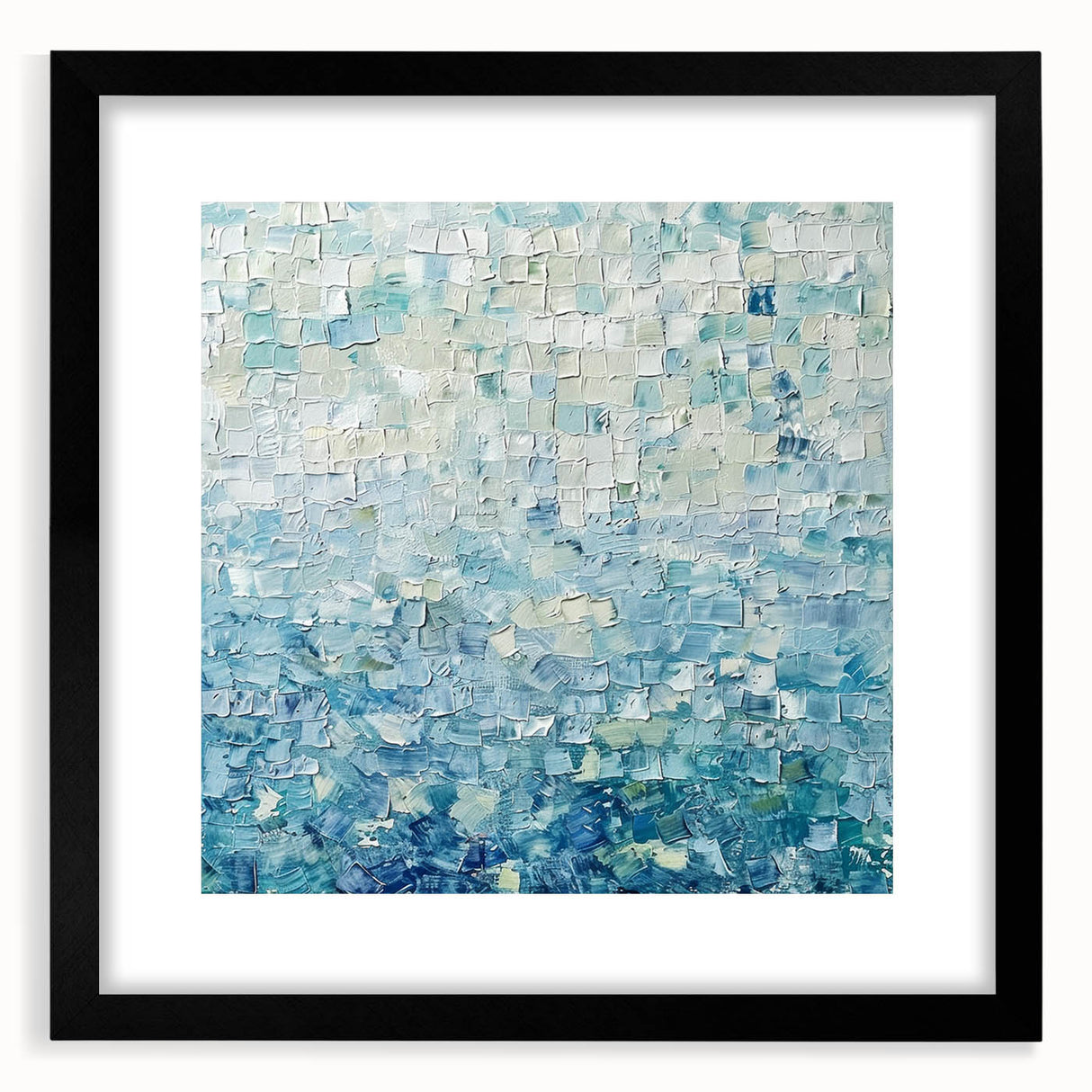 Textured Blue Office Wall Art – Modern Abstract Corporate Decor