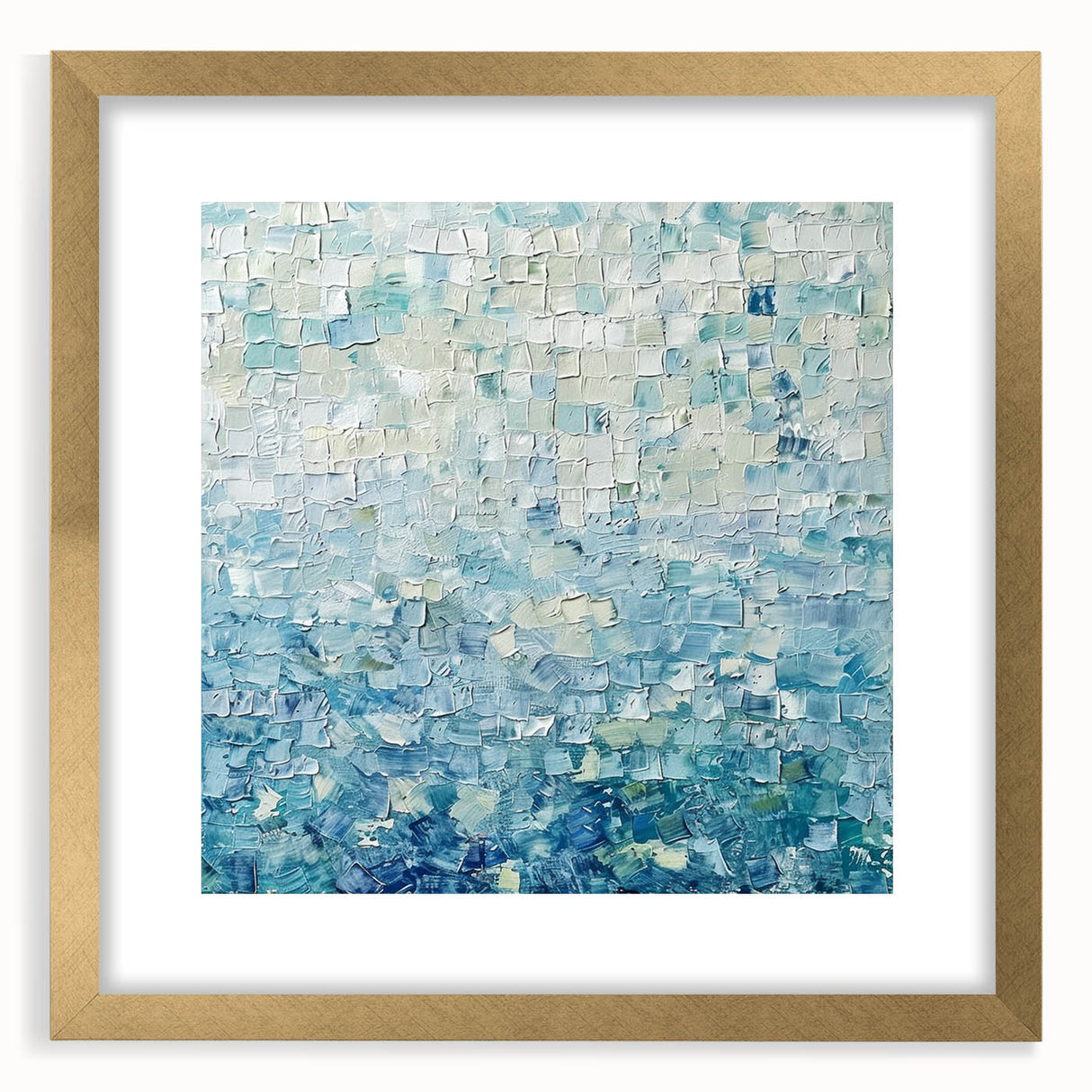 Textured Blue Office Wall Art – Modern Abstract Corporate Decor