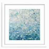 Textured Blue Office Wall Art – Modern Abstract Corporate Decor
