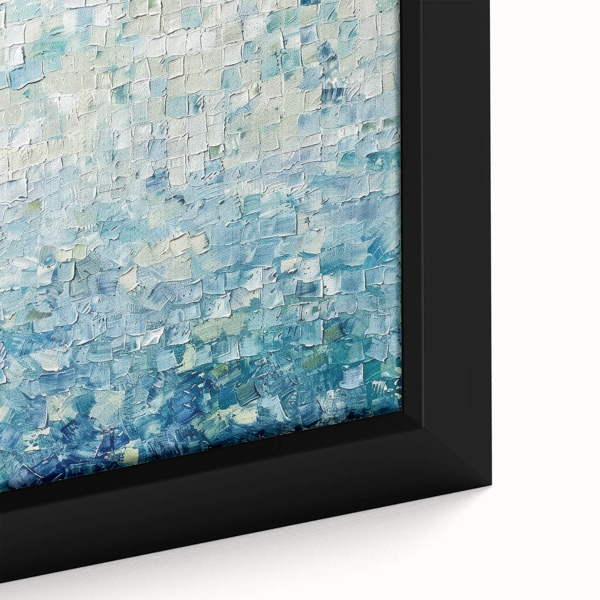 Textured Blue Office Wall Art – Modern Abstract Corporate Decor