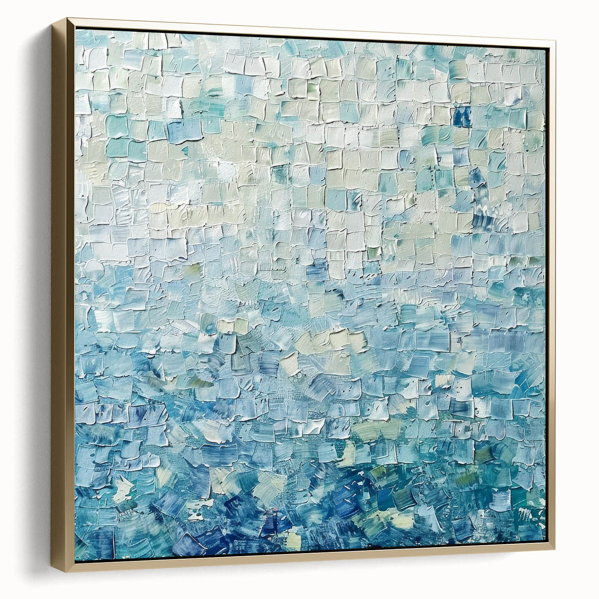 Textured Blue Office Wall Art – Modern Abstract Corporate Decor