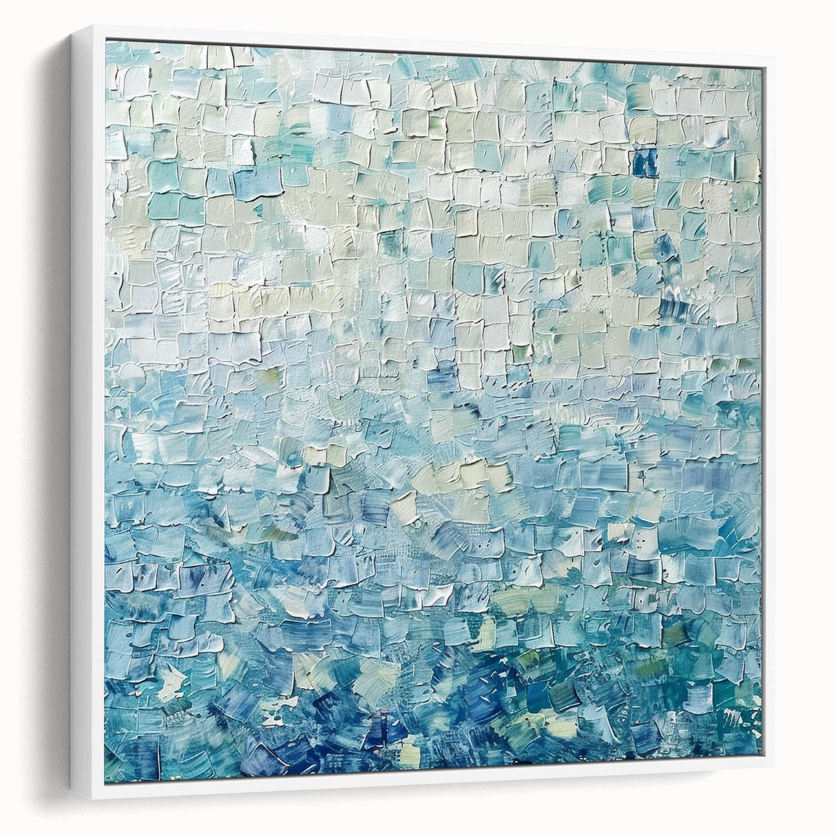 Textured Blue Office Wall Art – Modern Abstract Corporate Decor