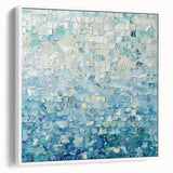 Textured Blue Office Wall Art – Modern Abstract Corporate Decor