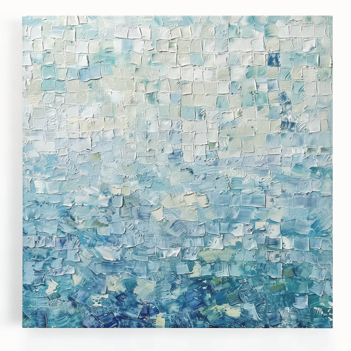 Textured Blue Office Wall Art – Modern Abstract Corporate Decor