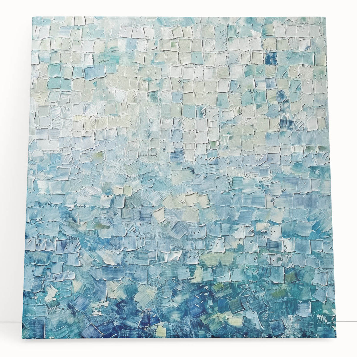 Textured Blue Office Wall Art – Modern Abstract Corporate Decor