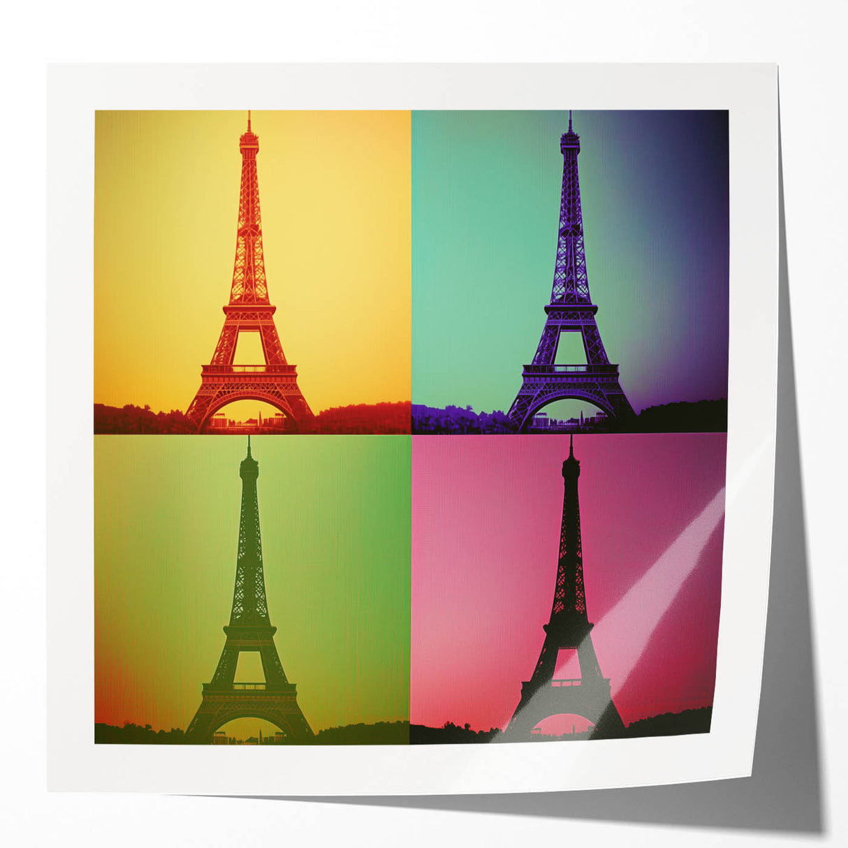 Extra large floral art on glossy canvas, featuring vibrant colors, ideal for art wall dining room or bathroom.