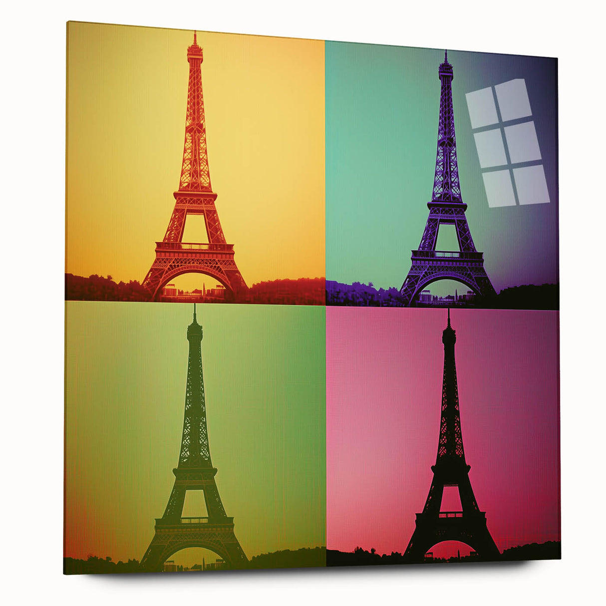 Large abstract wall art in vibrant blue and green hues, acrylic print, ideal for bedroom or dining room decor.