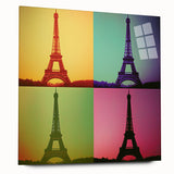 Large abstract wall art in vibrant blue and green hues, acrylic print, ideal for bedroom or dining room decor.