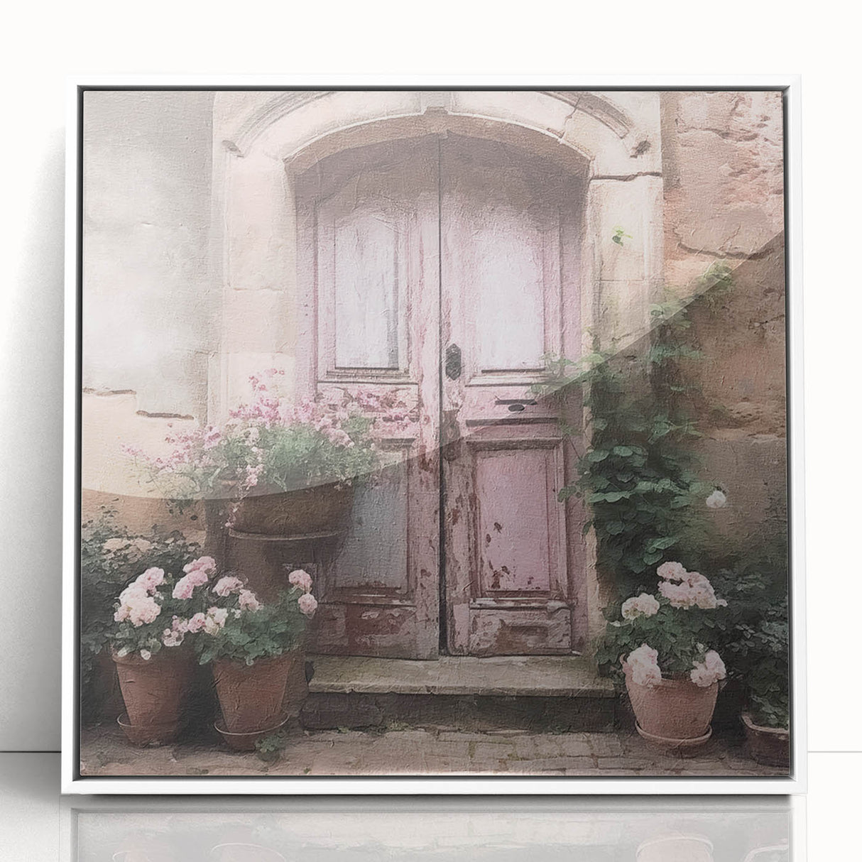 Art Deco style door design poster in monochrome, framed acrylic, ideal for modern art wall decor or nursery.