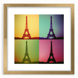Extra large abstract art print with textured design in gold and white, framed, ideal for living room decor.