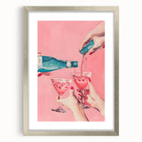 Textured abstract art print in silver frame, featuring swirls of gray and white, ideal for modern bedroom ambiance.