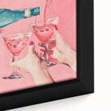 Close-up of a framed canvas featuring black wall art with colorful, textured abstract designs, ideal for living room decor.