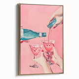 Framed canvas featuring a vintage landscape painting with muted gold and black tones, ideal for bedroom wall art.