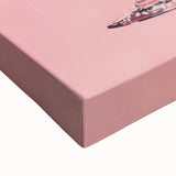 Large art depicting a black and white landscape painting on stretched canvas, ideal for bedroom wall decor.