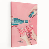 Large canvas print featuring an array of colorful dishes, ideal for kitchen wall art.