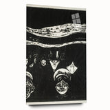 Expressionist Anxiety Print – Bold Black and White Abstract Wall Art