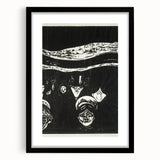 Expressionist Anxiety Print – Bold Black and White Abstract Wall Art