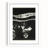 Expressionist Anxiety Print – Bold Black and White Abstract Wall Art