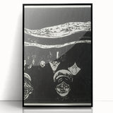 Expressionist Anxiety Print – Bold Black and White Abstract Wall Art