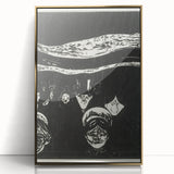 Expressionist Anxiety Print – Bold Black and White Abstract Wall Art