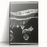 Expressionist Anxiety Print – Bold Black and White Abstract Wall Art