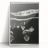 Expressionist Anxiety Print – Bold Black and White Abstract Wall Art
