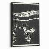 Expressionist Anxiety Print – Bold Black and White Abstract Wall Art