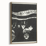 Expressionist Anxiety Print – Bold Black and White Abstract Wall Art