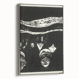 Expressionist Anxiety Print – Bold Black and White Abstract Wall Art