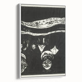 Expressionist Anxiety Print – Bold Black and White Abstract Wall Art