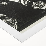 Expressionist Anxiety Print – Bold Black and White Abstract Wall Art