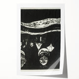 Expressionist Anxiety Print – Bold Black and White Abstract Wall Art