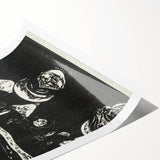 Expressionist Anxiety Print – Bold Black and White Abstract Wall Art