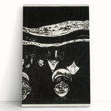Expressionist Anxiety Print – Bold Black and White Abstract Wall Art