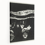 Expressionist Anxiety Print – Bold Black and White Abstract Wall Art