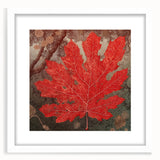 Framed botanical wall art showcasing vibrant floral and leaf designs in a white mat, perfect for home decor and adding a touch of nature to interiors.