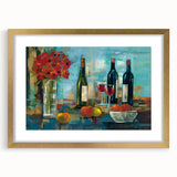 Extra large abstract art print featuring textured swirls in earth tones, framed in gold, ideal for living room decor.