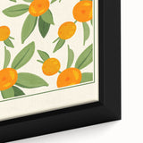 Extra large black wall art canvas featuring a close-up of colorful, textured fruits, ideal for living room decor.